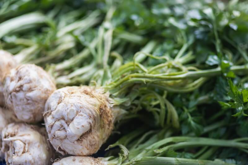 Celery root at the store