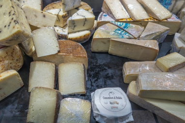 Comté cheese can be purchased at specialty cheese shops