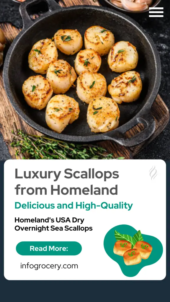 The best quality scallops you can find on the market are Homeland's USA Dry Overnight Sea Scallops. 