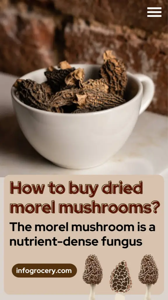 The morel mushroom is a nutrient-dense fungus